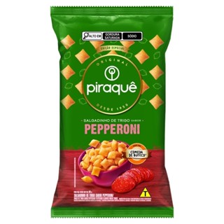 Piraquê Salgadinho De Trigo Pepperoni 50G em Oferta na Shopee