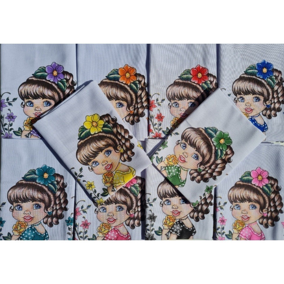 Pano de Prato Boneca Cachinhos Tamanho Grande 50x73 100% Algodão  Escolha Sua Cor Premium Tamanho Grande 50x73 em Oferta na Shopee