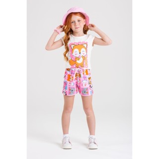 Conjunto Infantil Verão Feminino 2 ao 14 Anos Menina - Pronta Entrega em Oferta na Shopee