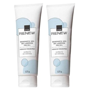 Kit 2 Sabonete Gel de Limpeza Facial Renew 125g (Embalagem Nova) - Avon em Oferta na Shopee