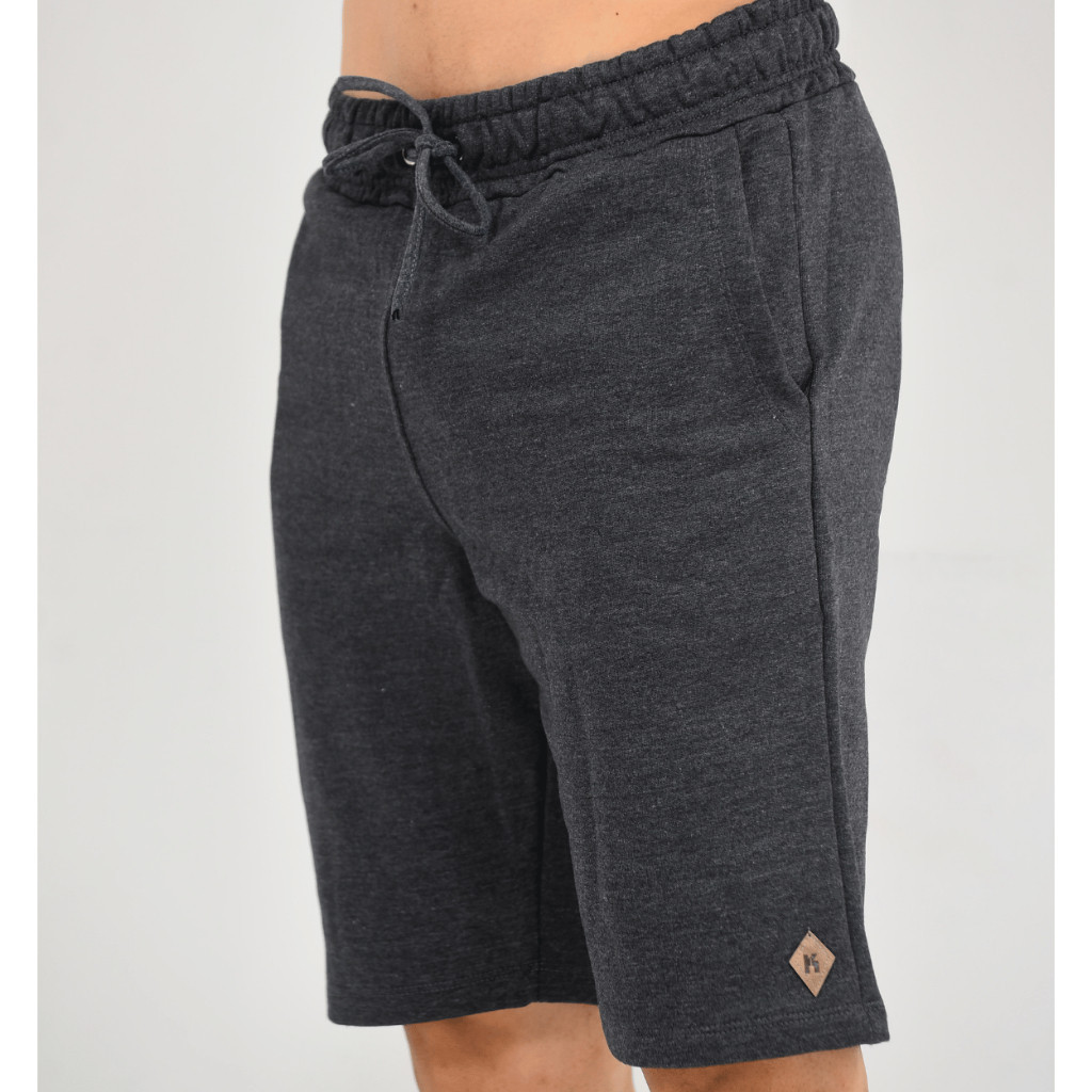 Bermuda Short Moletom Masculina Básica Academia Esporte Ciclista Confortável Conforto Corrida