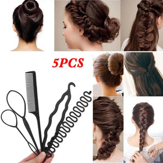 Kit Até 5/10/15 Peças Acessório Para Cabelo Penteado Coque Trança Agulha Mágica