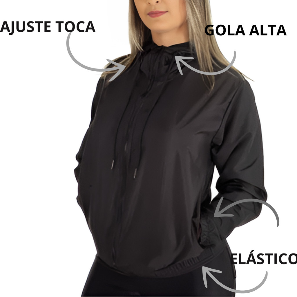 Jaqueta Corta Vento Feminina Leve Secagem Rápida Material Premium Confortável Frio Inverno Corrida em Oferta na Shopee