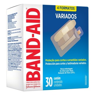 Curativo Band-Aid Variados 4 Formatos 30 Unidades em Oferta na Shopee