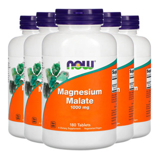 Kit 5x Magnésio Dimalato 1000mg Now Foods 180Tabls Importado /Made in Usa em Oferta na Shopee