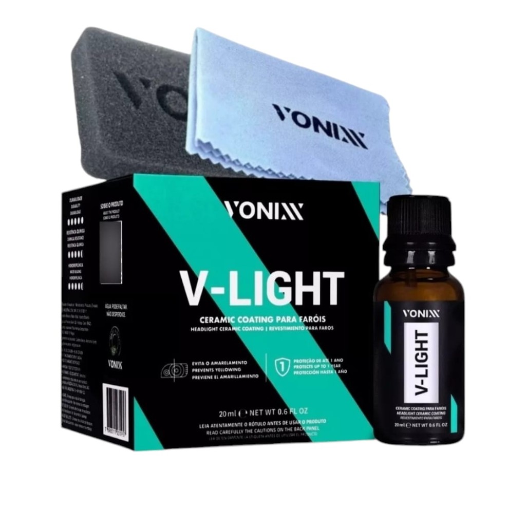 Vitrificador Restaurador Para Faróis V-light 20ml Vonixx em Oferta na Shopee