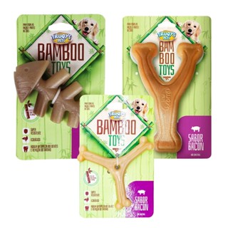 3 Brinquedo Bamboo Mordedor Para Cachorro Trukys Bacon em Oferta na Shopee