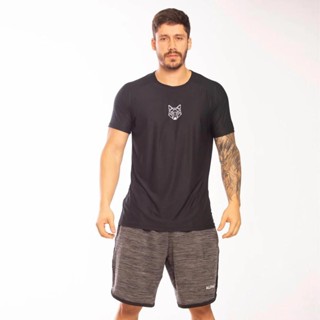 Camiseta Masculina Dry Esportiva Academia Lobo Alpha em Oferta na Shopee