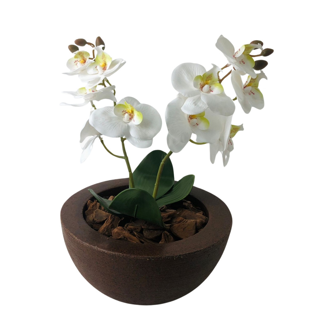 Arranjo Flores Orquidea Artificial Decorativa Centro de Mesa · foto 2