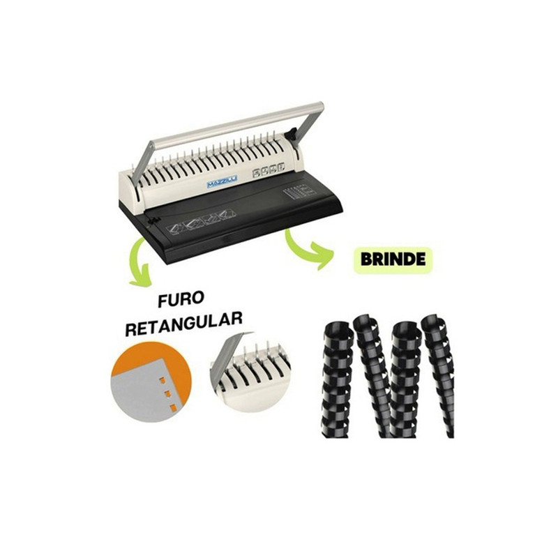 Encadernadora Perfuradora Manual P Garras Plasticas Papel A4 em Oferta na Shopee