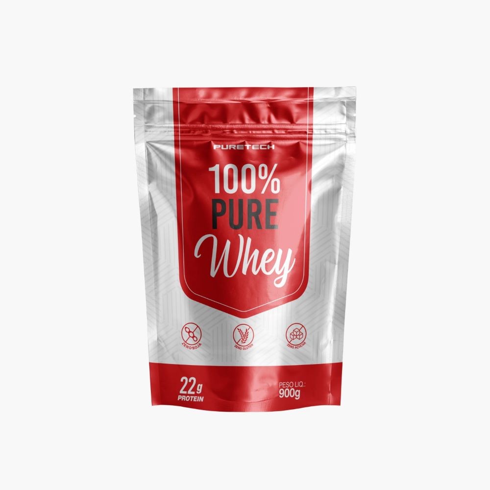 100% PURE WHEY 900G REFIL PURETECH em Oferta na Shopee