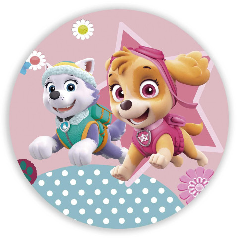 NOVO Painel Festa Infantil Redondo Patrulha Canina, Skay e Everest, Fundo Estrela e Formas Geométricas + Arco, Suporte incluso. Fazemos personalizado com qualquer tema. Confeccionado em Lona fosca, impressão de alta resolução. cenário , p/ Decoração
