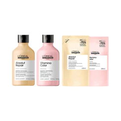 Kit Shampoo Absolut Repair 300ml + Shampoo Vitamino Color 300ml + 2 Refis 240ml