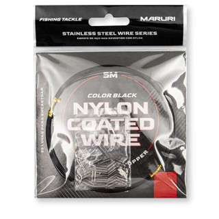 Cabo de Aço Color Black 80lb 5m - Maruri em Oferta na Shopee