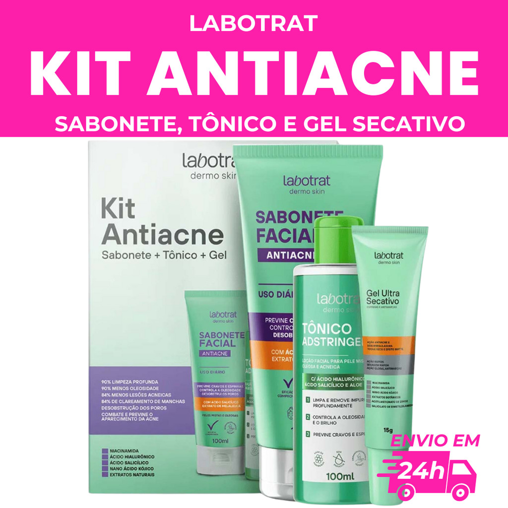 KIT SKIN CARE ANTIACNE LABOTRAT DERMOSKIN
