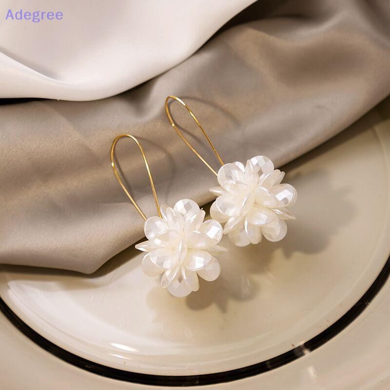Adegree 1 Par Exagero Moda Elegante Longo Flor Brincos Feitos À Mão Brilhante Doce Jóias Presente De Festa De Casamento Novo