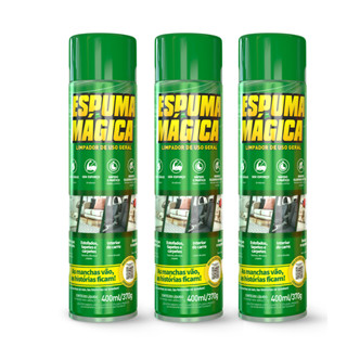 Kit 3 Espuma Mágica Limpador Geral Sofá Carro Proauto 400ml em Oferta na Shopee
