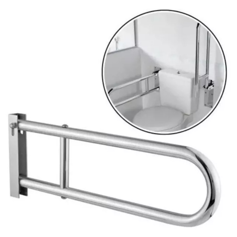 Alça de Apoio Auxílio Idosos Deficientes Necessidades Especiais Barra Apoio Para Banheiro Articulada