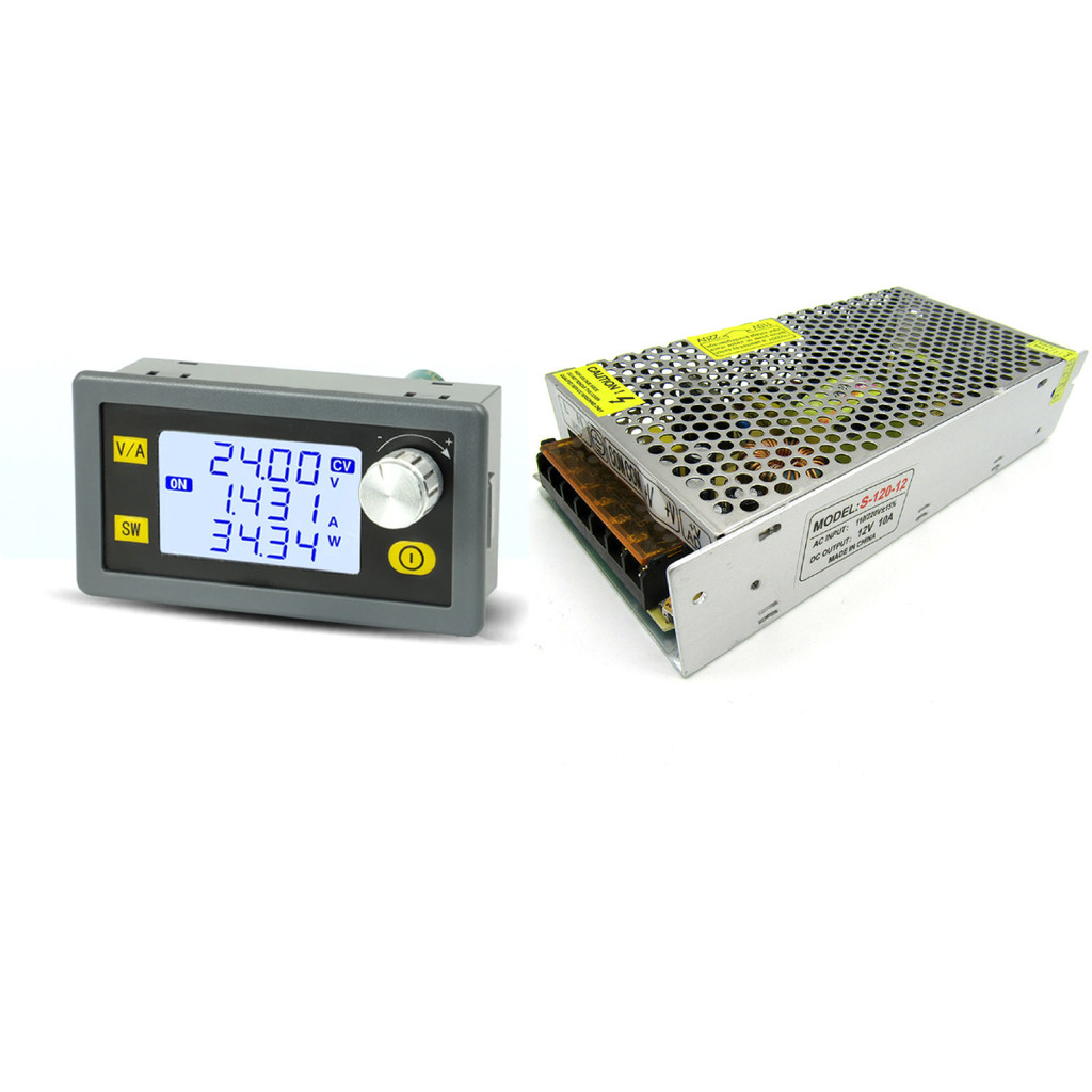 Kit Fonte Alimentação Bancada 30V 4A + Fonte Colmeia 12V 10A