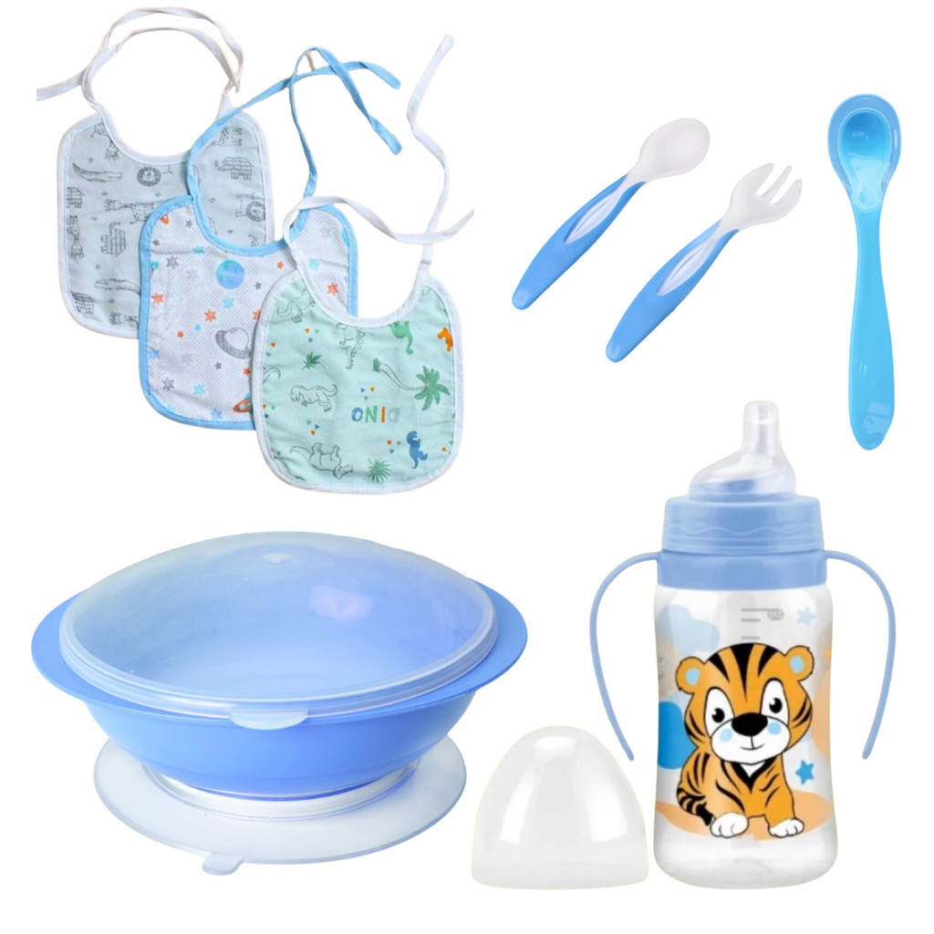 Kit Refeição Para Bebê Completo 10 Peças