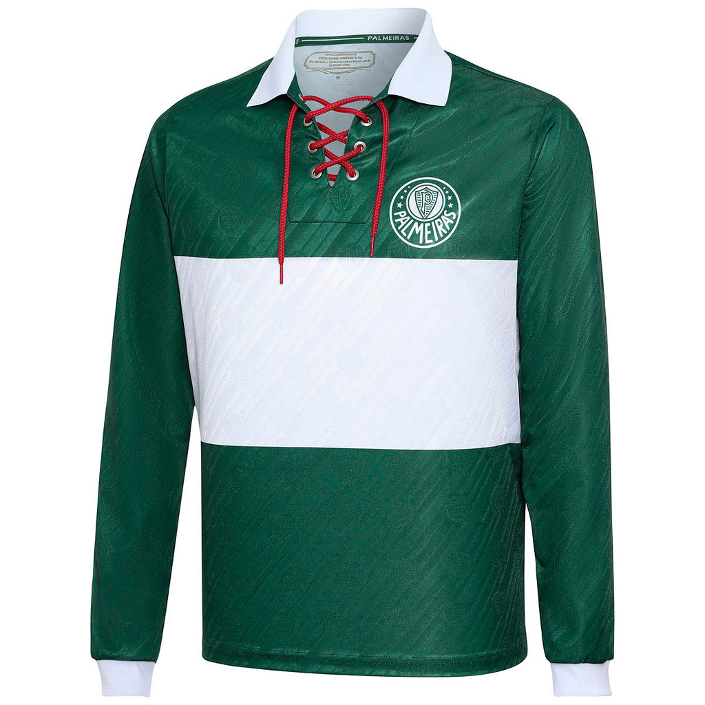 Camisa Palmeiras Retrô 1996 Manga Longa Masculina Oficial em Oferta na Shopee