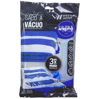 Saco a Vácuo para Organizar Roupas 90 x 130 SV-07 WESTERN em Oferta na Shopee