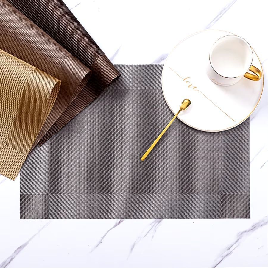 Kit Jogo Americano PVC para Mesa Posta 4 ou 6 unidades para Mesa de Jantar