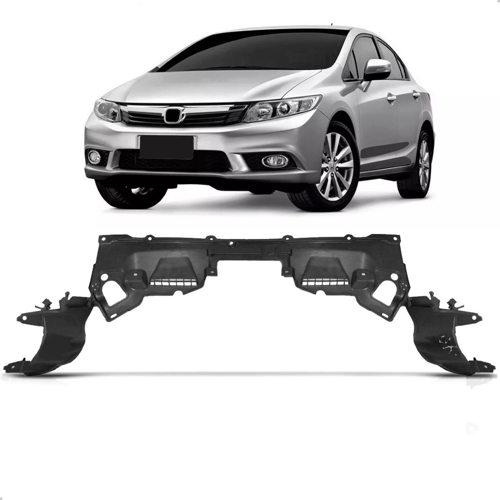 DEFLETOR INFERIOR PRETo para HONDA CIVIC 2012 até  2016 em Oferta na Shopee