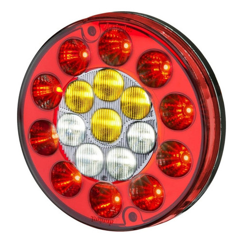 Lanterna Traseira Multifunção Módulo Refil 18 LED's - 24V - Posição / Freio / Pisca / Ré - 15cm