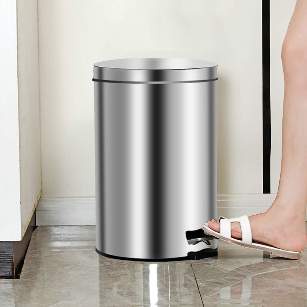 Lixeira com Pedal e Balde Interno Inox -3 litros Banheiro Cozinha
