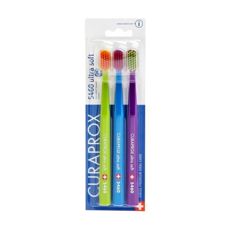 Escova Dental Curaprox Ultra Soft CS 5460 Cores Sortidas 3 Unidades - Health
