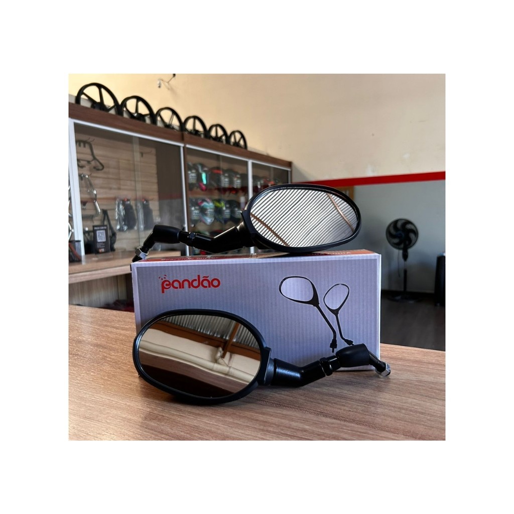 Espelho retrovisor fixo  tiger 800  90° haste curta rosca Honda -- Titan fan Start  160 2025 Sahara  Cb300f em Oferta na Shopee