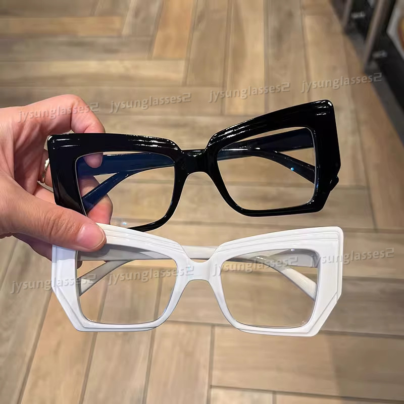 Novo Espelho Olho De Gato Plano Polígono Feminino Moda Retro Colorido Óculos Anti Luz Azul Para Mulheres Homens Quadro D