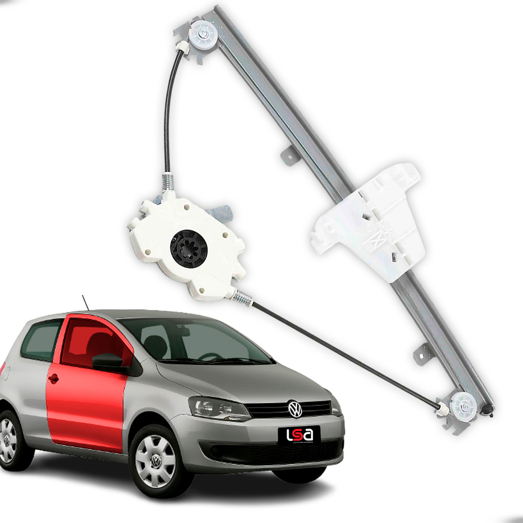 Máquina Vidro Porta Dianteira Direita Volkswagen Fox 2 portas 2003-2021 Estrutura Reforçada Encaixe 8 Dentes Sem Motor em Oferta na Shopee