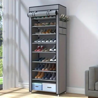 Sapateira com 9 Prateleiras para Organizar Sapatos Calçados Chinelos Roupas Objetos 24 Pares com Ziper em Oferta na Shopee