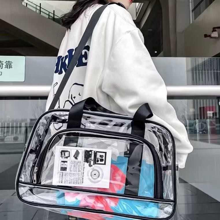 Bolsa Viagem Grande Transparente Feminina Masculino em Oferta na Shopee