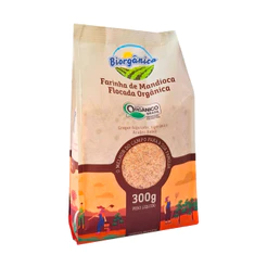 Farinha de Mandioca Flocada Orgânica 300g da BIORGÂNICA