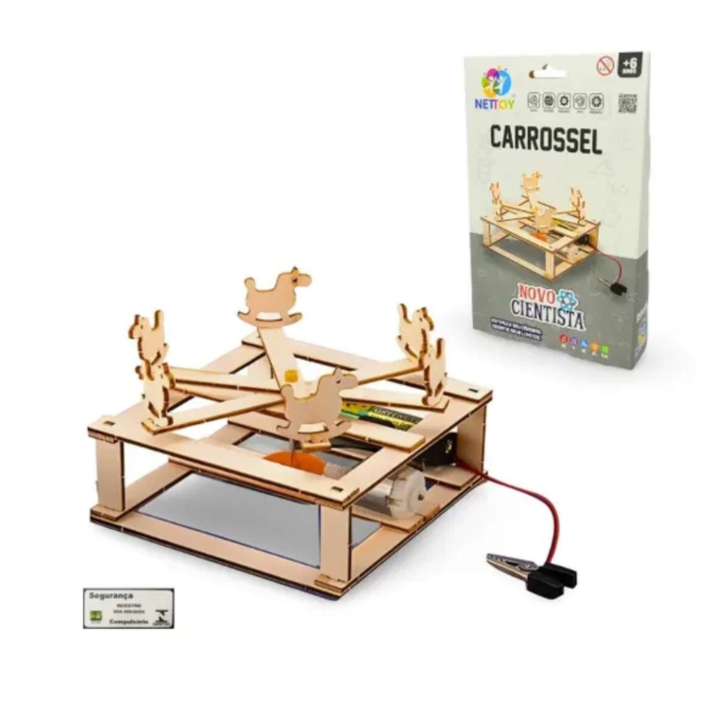 Brinquedo Infantil Educativo Experiência Novo Cientista Carrossel Nettoy Jogo Raciocínio Lógico em Oferta na Shopee