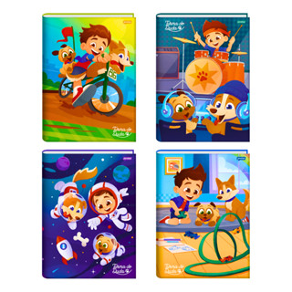 Caderno Brochura Universitário Turma Do Duda 80 Folhas  - Jandaia em Oferta na Shopee