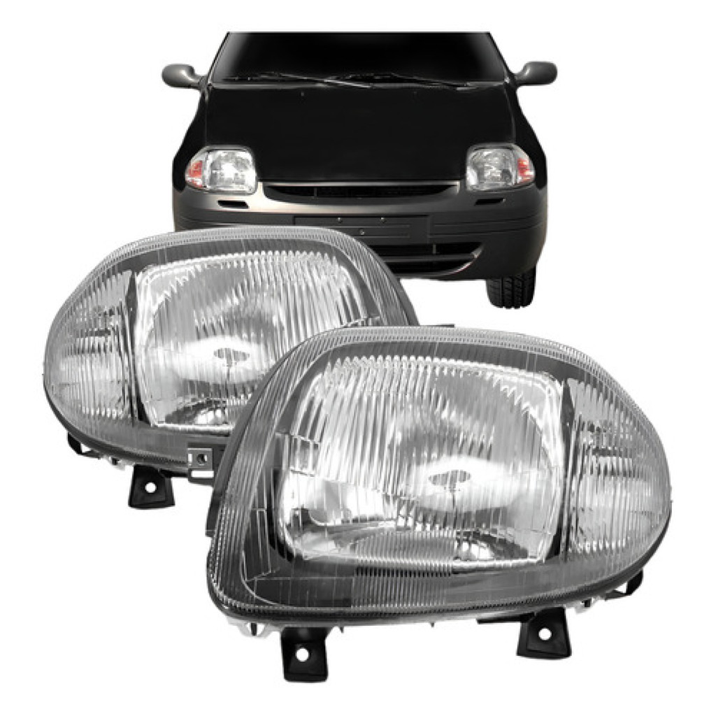 Farolete Para Renault Clio 2000 2001 2002 Foco Simples