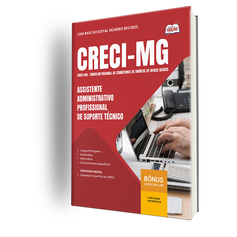 Apostila CRECI-MG  - Assistente Administrativo - Profissional de Suporte Técnico