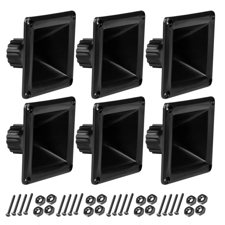 Kit 6 Corneta LC150 Quadrada Para Driver Som Com Parafusos