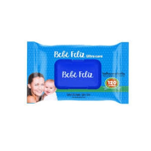 Bebê Feliz - Toalhas Umedecidas Ultra Care - 120 Toalhas