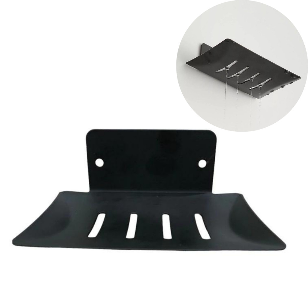 Saboneteira De Aço Inox Preto Fosco Luxuoso De Banheiro Resistente Fácil Instalação.+
Shoyyi+ em Oferta na Shopee