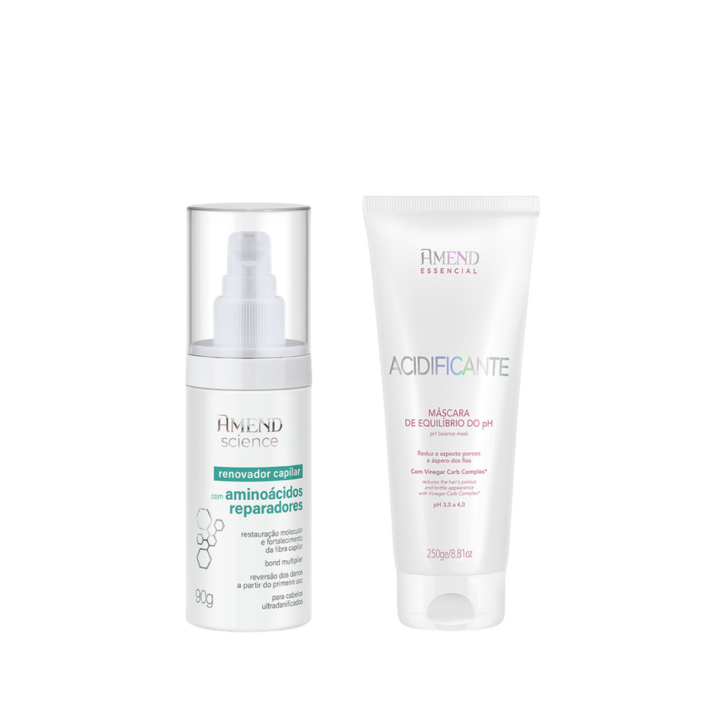 Amend Essencial Mascara Acidificante 250ml + Science Bond Repair Renovador Capilar 90ml