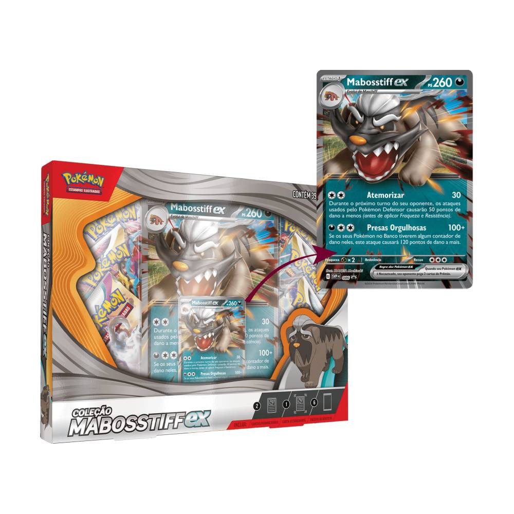 Cartas Pokémon Box Escarlate Violeta Mabosstiff Ex - Copag em Oferta na Shopee