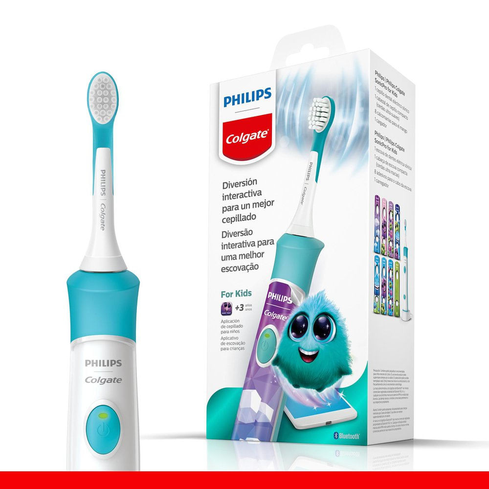 Escova Dental Elétrica Philips Colgate Sonic Pro For Kids - Health
