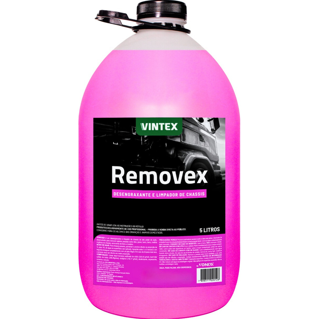 Desengraxante E Limpador De Chassis Removex 5l Vintex Vonixx em Oferta na Shopee