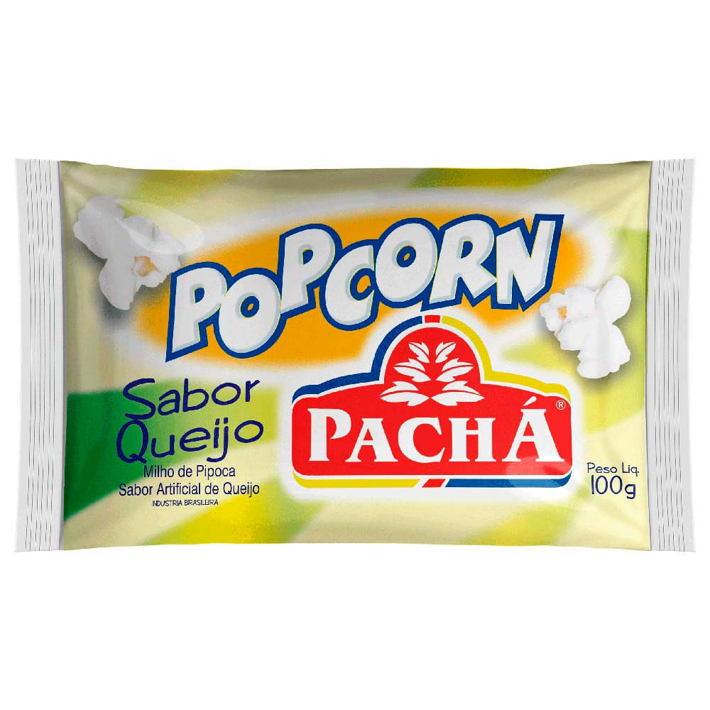 Pipoca para Microondas Pop Corn Pachá Sabor Queijo 100g - Food & Beverages