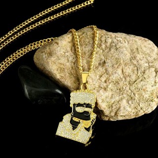 Colar Banhado a Ouro 24K Pingente de Zircão em Ouro Amarelo Menor Moda Masculina e Feminina Acessórios de Jóias em Oferta na Shopee